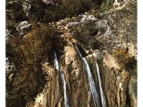 This waterfall on the Nihal Ijon is called `The Mill`, named after an ancient watermill nearby. It is the smallest of the three sources of the River Jordan.